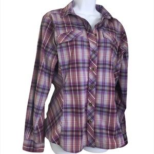 EASTERN MOUNTAIN SPORTS Plaid Button Down Shirt